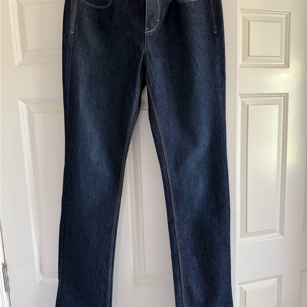White House Black Market Dark Blue Straight Leg Jeans